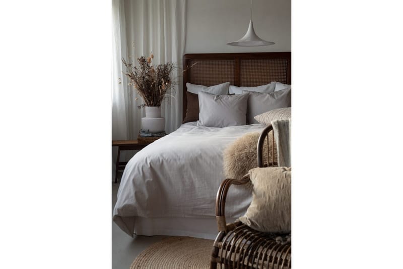 Dynetrekksett Enkeltseng 2-dels Thelma Stripe - Brun - Tekstiler - Sengetøy - Sengetøysett & dynetrekksett