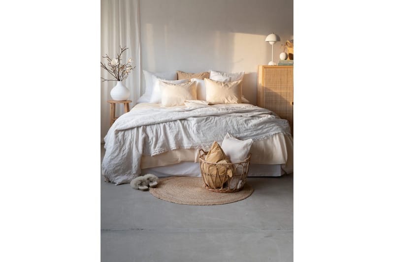 Dynetrekksett Enkeltseng 2-dels Thelma Stripe - Gul - Tekstiler - Sengetøy - Sengetøysett & dynetrekksett