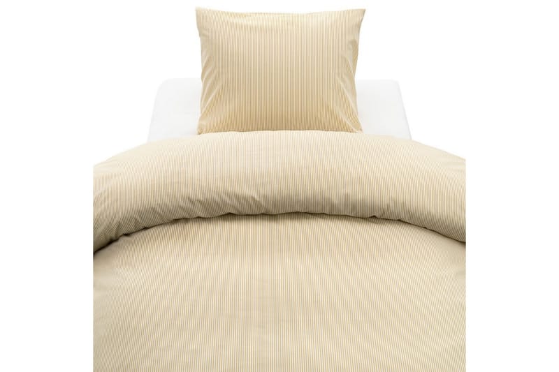 Dynetrekksett Enkeltseng 2-dels Thelma Stripe - Gul - Tekstiler - Sengetøy - Sengetøysett & dynetrekksett