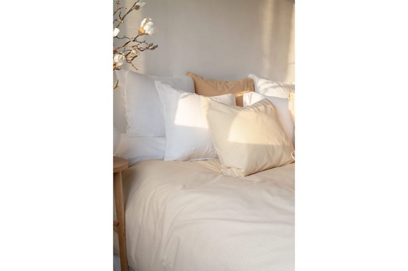 Dynetrekksett Enkeltseng 2-dels Thelma Stripe - Gul - Tekstiler - Sengetøy - Sengetøysett & dynetrekksett