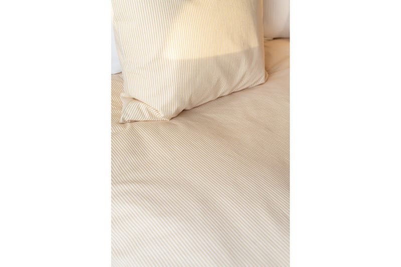 Dynetrekksett Enkeltseng 2-dels Thelma Stripe - Gul - Tekstiler - Sengetøy - Sengetøysett & dynetrekksett