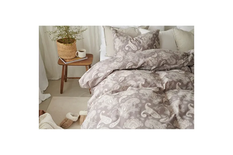 Dynetrekksett Enkeltseng 2-dels Tilly Sand - Tekstiler - Sengetøy - Sengetøysett & dynetrekksett