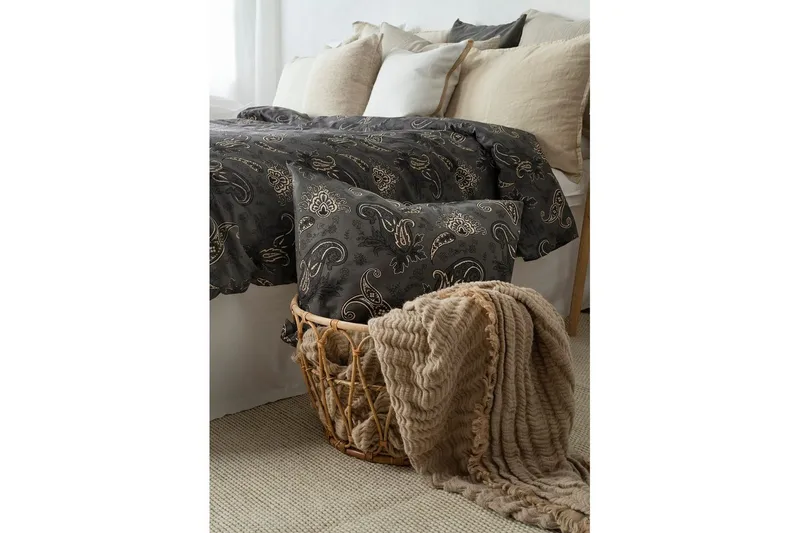 Dynetrekksett Enkeltseng 2-dels Tilly - Svart - Tekstiler - Sengetøy - Sengetøysett & dynetrekksett