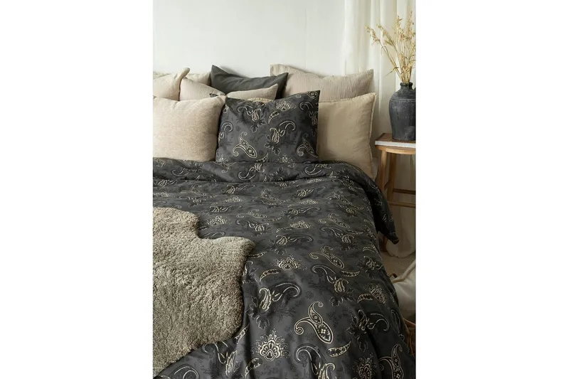 Dynetrekksett Enkeltseng 2-dels Tilly - Svart - Tekstiler - Sengetøy - Sengetøysett & dynetrekksett