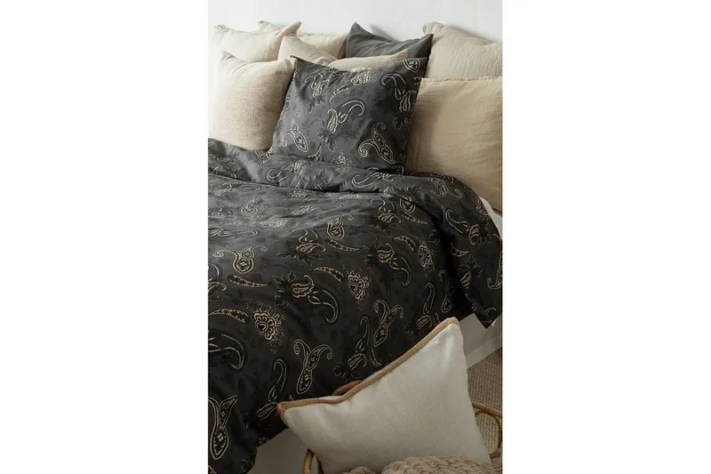 Dynetrekksett Enkeltseng 2-dels Tilly - Svart - Tekstiler - Sengetøy - Sengetøysett & dynetrekksett