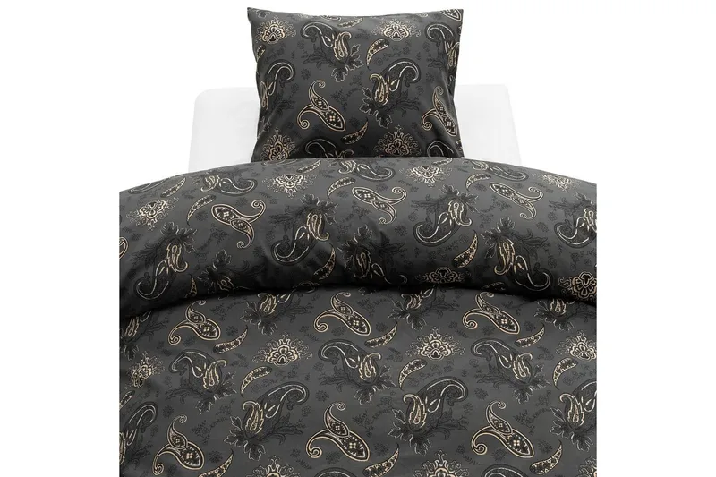 Dynetrekksett Enkeltseng 2-dels Tilly - Svart - Tekstiler - Sengetøy - Sengetøysett & dynetrekksett