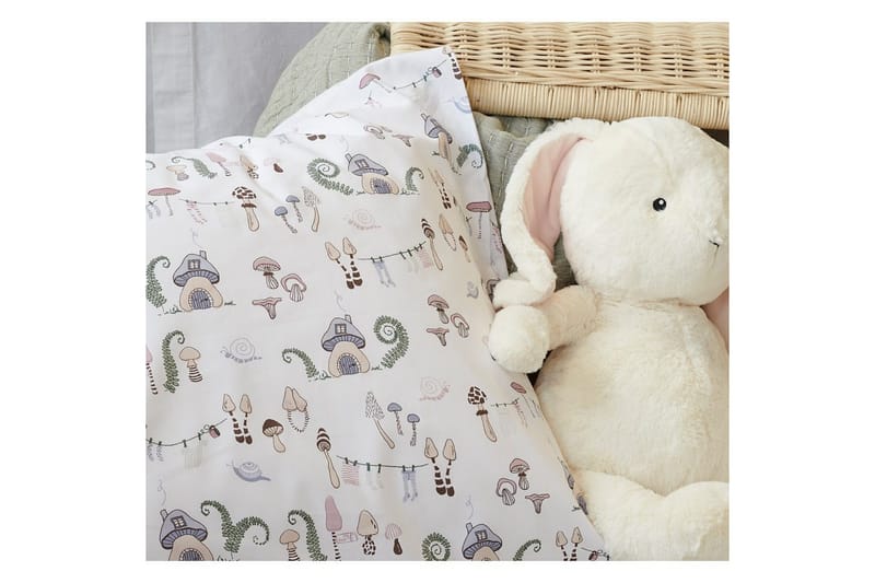 Dynetrekksett Enkeltseng 2-delt Fingal Pastell - Tekstiler - Barnetekstiler - Sengetøy til barn - Sprinkelseng sengetøy - Laken sprinkelseng