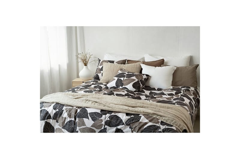 Dynetrekksett Enkeltseng 2-delt Levi - Brun - Tekstiler - Sengetøy - Sengetøysett & dynetrekksett