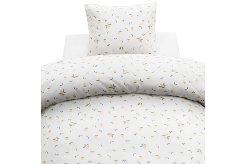 Dynetrekksett Enkeltseng 2-delt Sitroner Gul, undefined