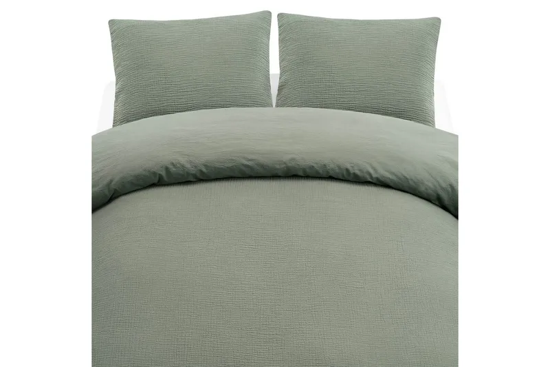 Dynetrekksett Dobbeltseng 3-Dels Rolling, Grønn