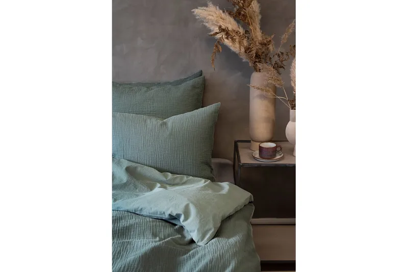 Dynetrekksett Dobbeltseng 3-Dels Rolling - Grønn - Tekstiler - Sengetøy - Sengetøysett & dynetrekksett - Sengesett enkeltseng