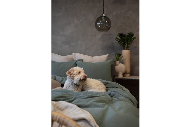 Dynetrekksett Dobbeltseng 3-Dels Rolling - Grønn - Tekstiler - Sengetøy - Sengetøysett & dynetrekksett - Sengesett enkeltseng