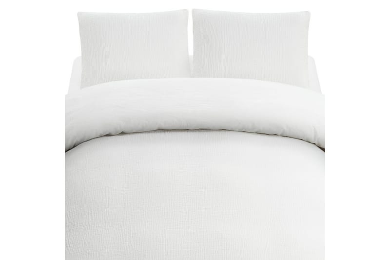 Dynetrekksett Dobbeltseng 3-Dels Rolling, Hvit