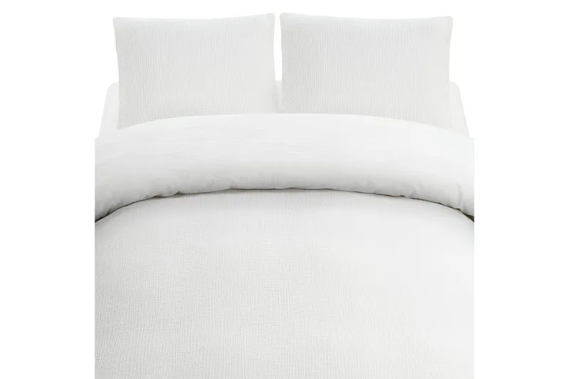 Dynetrekksett Dobbeltseng 3-Dels Rolling, Hvit