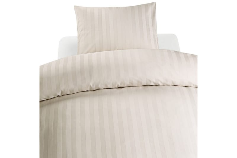 Dynetrekksett Dobbeltseng 3-Dels Sateng - Sand - Tekstiler - Sengetøy - Sengetøysett & dynetrekksett - Sengesett enkeltseng