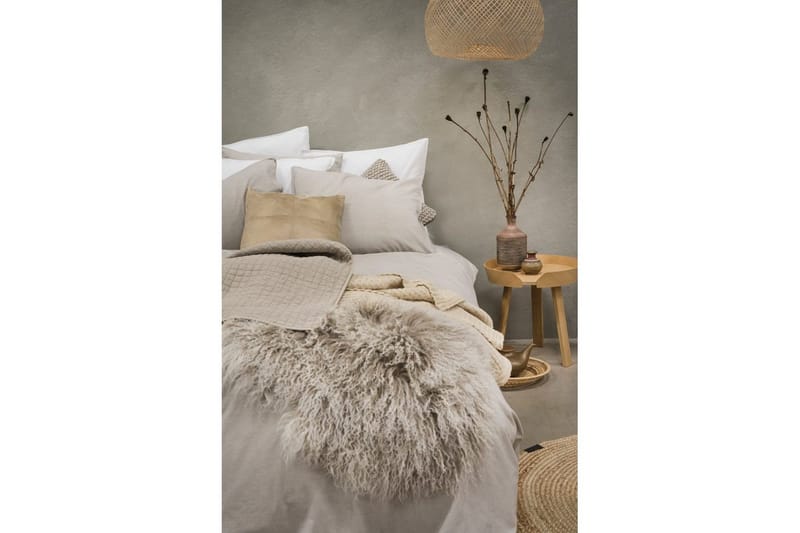 Dynetrekksett Enkeltseng 2-Delers Vasket - Greige - Tekstiler - Sengetøy - Sengetøysett & dynetrekksett - Sengesett enkeltseng