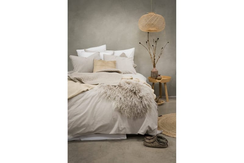 Dynetrekksett Enkeltseng 2-Delers Vasket - Greige - Tekstiler - Sengetøy - Sengetøysett & dynetrekksett - Sengesett enkeltseng