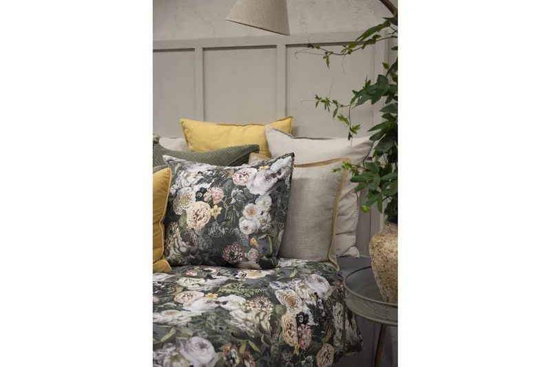 Dynetrekksett Enkeltseng 2-dels Abigail Grønn - Borganäs of Sweden - Tekstiler - Sengetøy - Sengetøysett & dynetrekksett - Sengesett enkeltseng