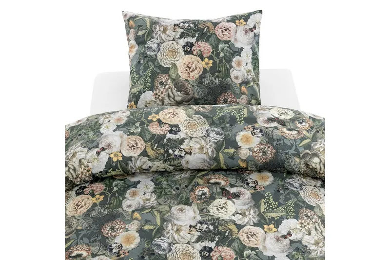 Dynetrekksett Enkeltseng 2-dels Abigail Grønn, Borganäs of Sweden