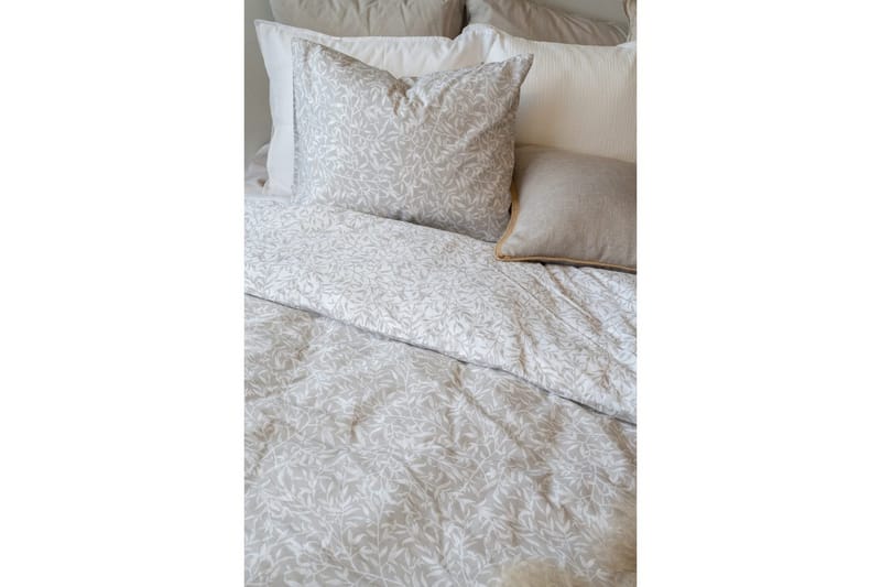 Dynetrekksett Enkeltseng 2-Dels Garden - Greige - Tekstiler - Sengetøy - Sengetøysett & dynetrekksett - Sengesett enkeltseng