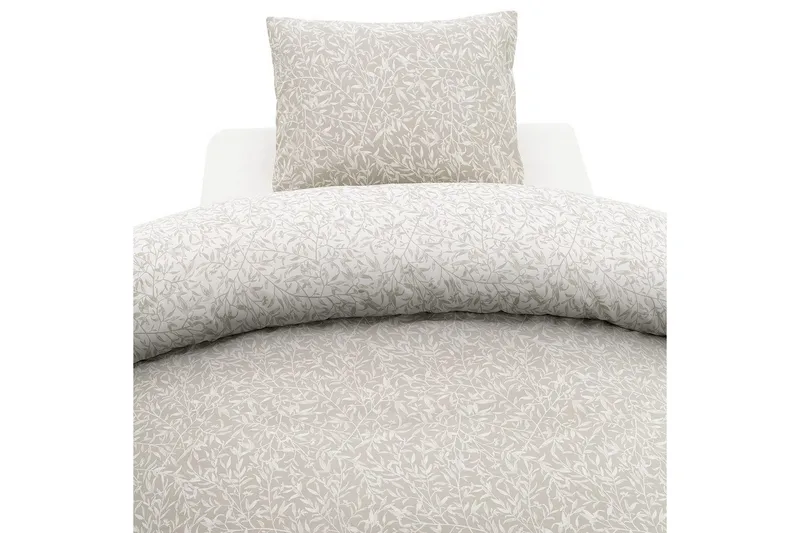 Dynetrekksett Enkeltseng 2-Dels Garden, Greige