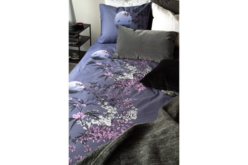 Dynetrekksett Enkeltseng 2-Dels Japan Grå - Grå - Tekstiler - Sengetøy - Sengetøysett & dynetrekksett - Sengesett enkeltseng