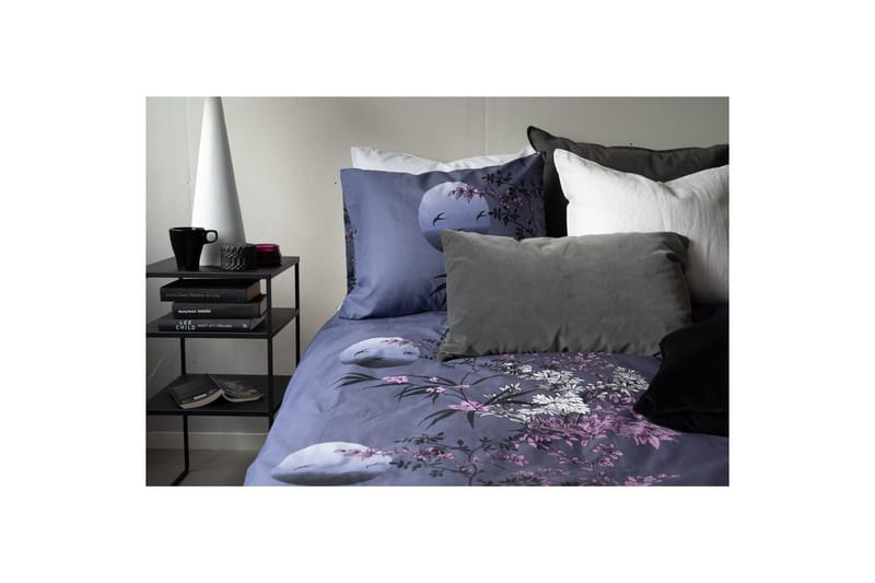 Dynetrekksett Enkeltseng 2-Dels Japan Grå - Grå - Tekstiler - Sengetøy - Sengetøysett & dynetrekksett - Sengesett enkeltseng