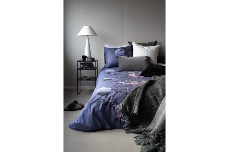 Dynetrekksett Enkeltseng 2-Dels Japan Grå - Grå - Tekstiler - Sengetøy - Sengetøysett & dynetrekksett - Sengesett enkeltseng