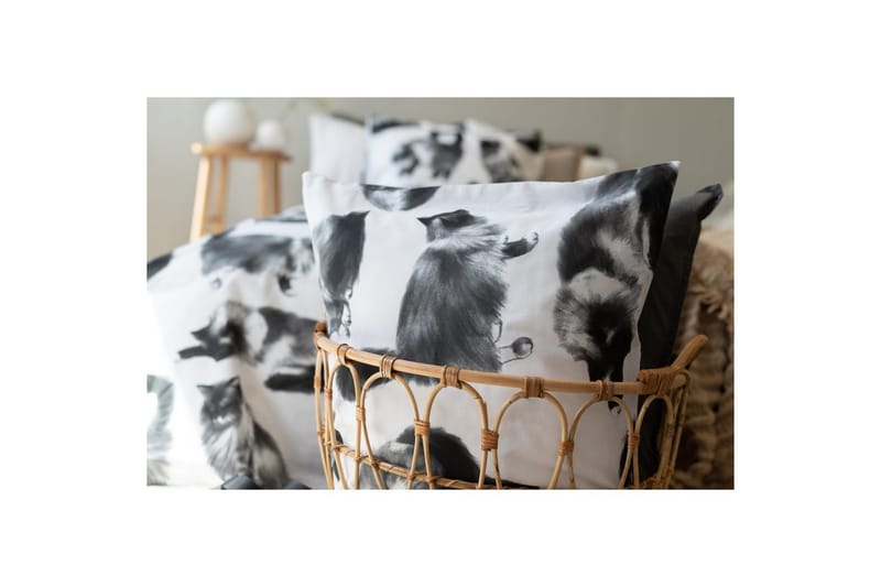 Dynetrekksett Enkeltseng 2-Dels Julis Grå - Borganäs - Tekstiler - Sengetøy - Sengetøysett & dynetrekksett - Sengesett enkeltseng