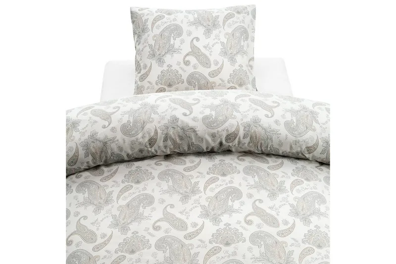 Dynetrekksett Enkeltseng 2-dels Tilly, Grå