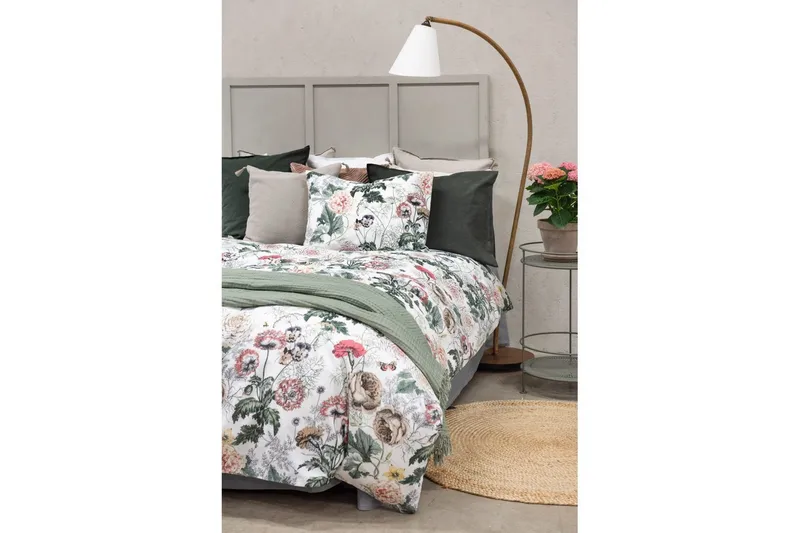 Dynetrekksett Enkeltseng 2-delt Fiona Hvit - Franzén - Tekstiler - Sengetøy - Sengetøysett & dynetrekksett - Sengesett enkeltseng