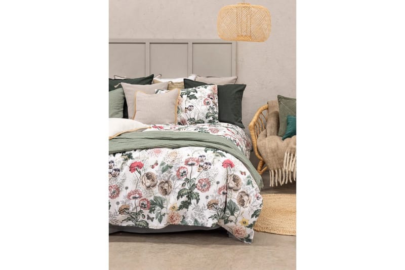 Dynetrekksett Enkeltseng 2-delt Fiona Hvit - Franzén - Tekstiler - Sengetøy - Sengetøysett & dynetrekksett - Sengesett enkeltseng