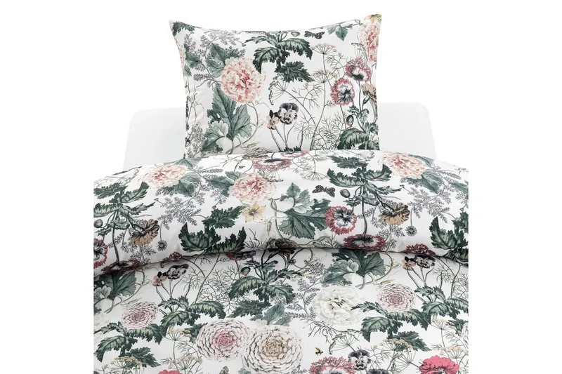 Dynetrekksett Enkeltseng 2-delt Fiona Hvit, Franzén