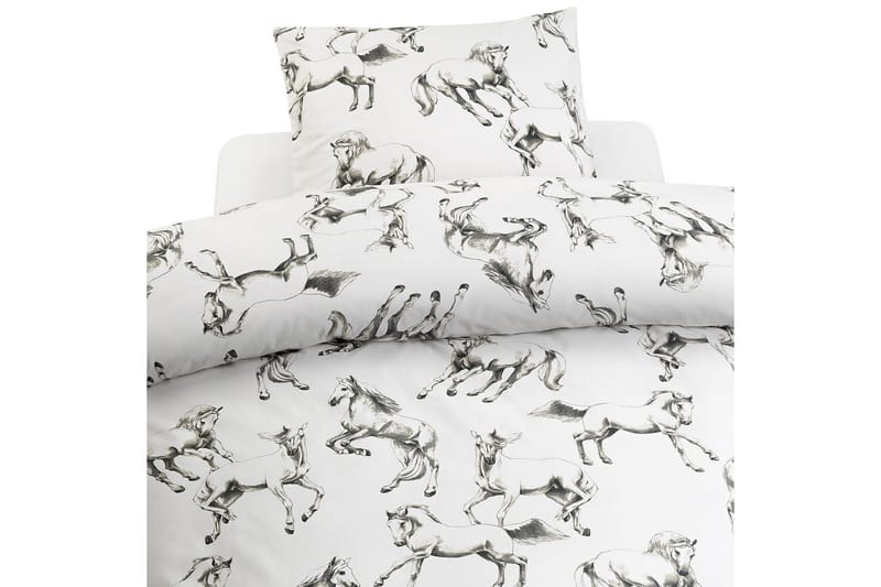 Dynetrekksett Enkeltseng 2-delt Lipizzaner Grå, Grå