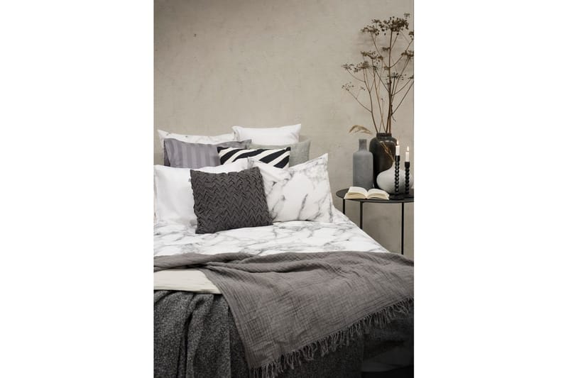 Dynetrekksett Enkeltseng 2-delt Marmor Hvit - Marmor - Tekstiler - Sengetøy - Sengetøysett & dynetrekksett - Sengesett enkeltseng