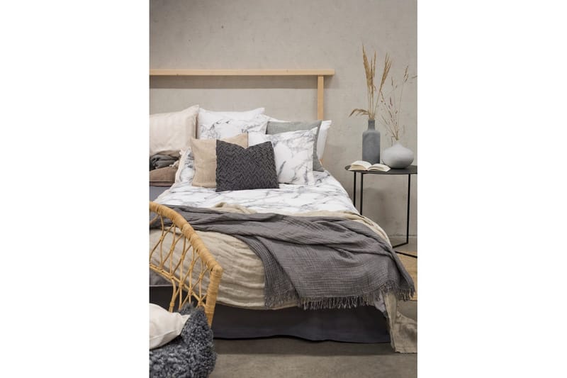 Dynetrekksett Enkeltseng 2-delt Marmor Hvit - Marmor - Tekstiler - Sengetøy - Sengetøysett & dynetrekksett - Sengesett enkeltseng