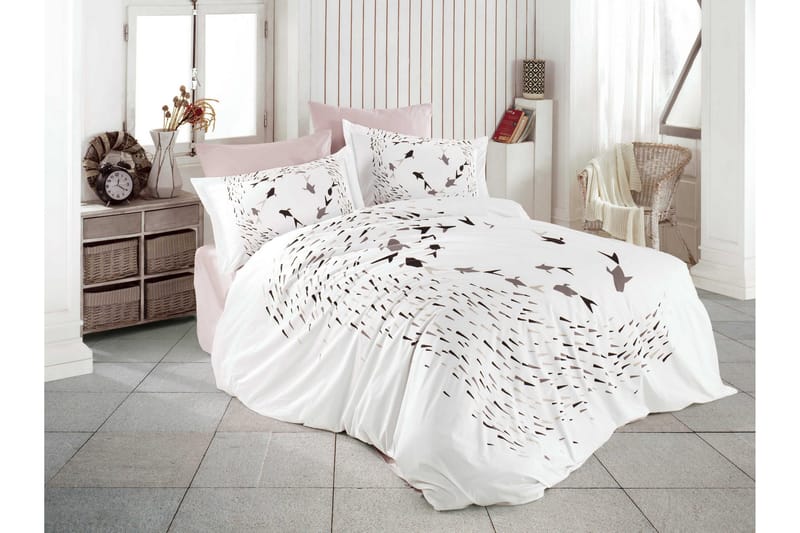 Hobby Poplin Sengesett, Beige