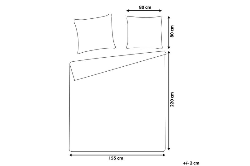 Dynetrekksett Larynhill 220x155 cm - 220x155 cm - Tekstiler - Sengetøy - Sengetøysett & dynetrekksett