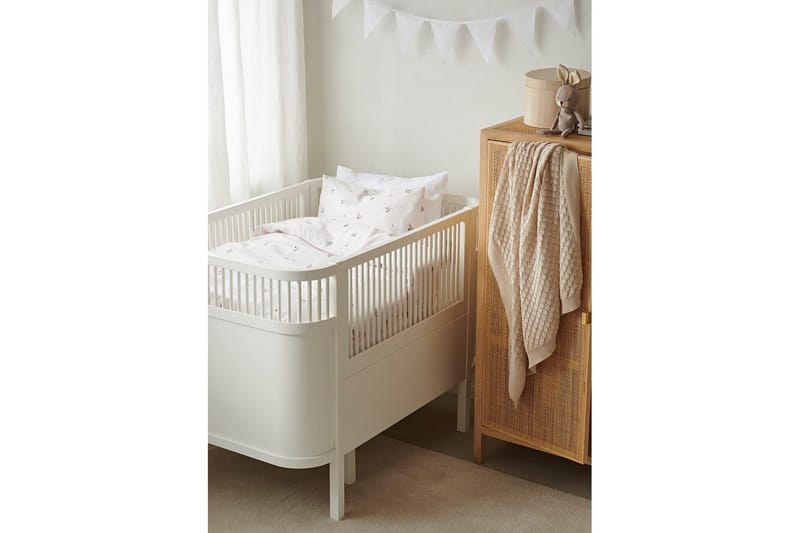 Dynetrekksett til Sprinkelseng 2-Delers Alvin Beige - Tekstiler - Barnetekstiler - Sengetøy til barn - Sprinkelseng sengetøy - Laken sprinkelseng