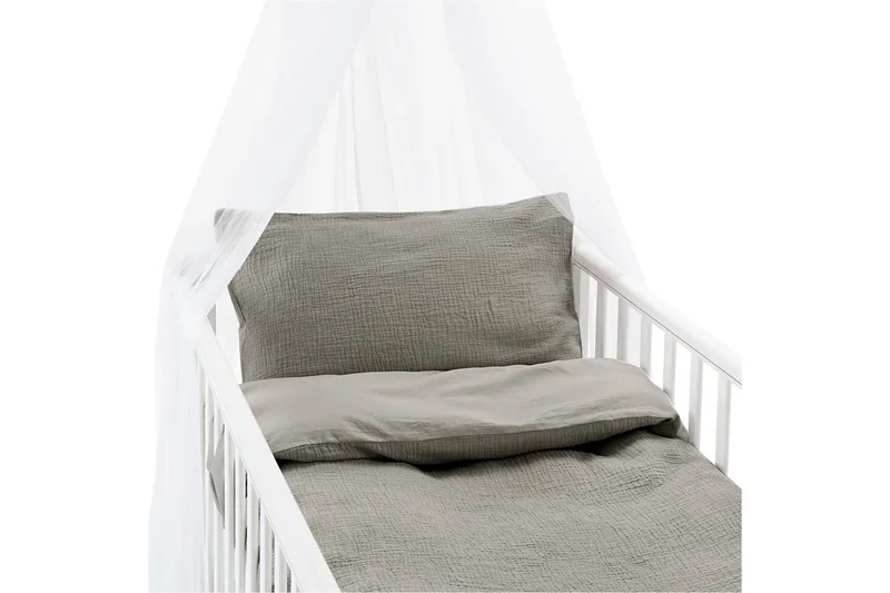 Dynetrekksett til Sprinkelseng 2-Delers Rolling, Grå