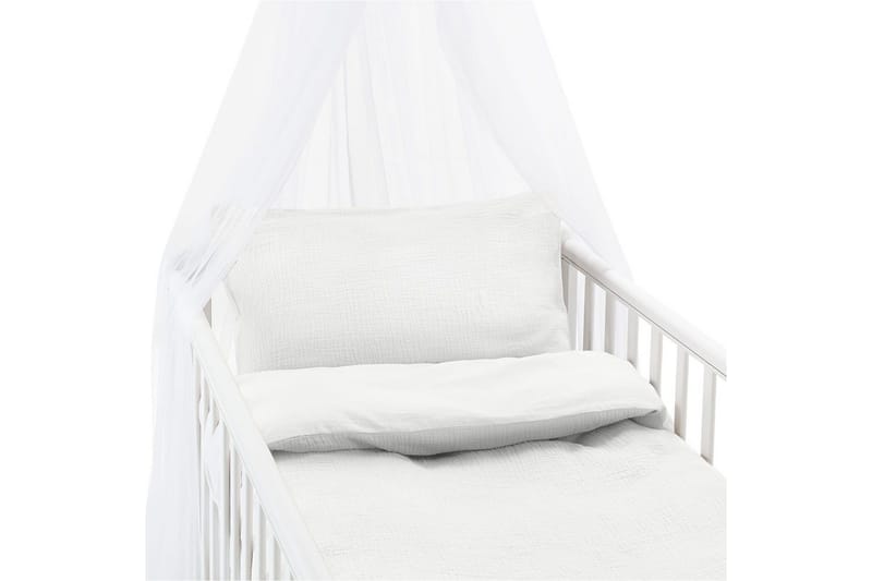 Dynetrekksett til Sprinkelseng 2-Delers Rolling, Hvit