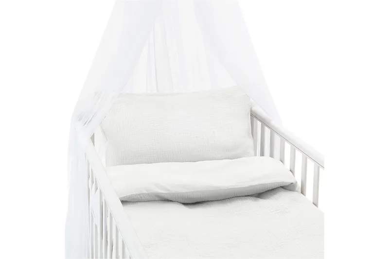 Dynetrekksett til Sprinkelseng 2-Delers Rolling, Hvit