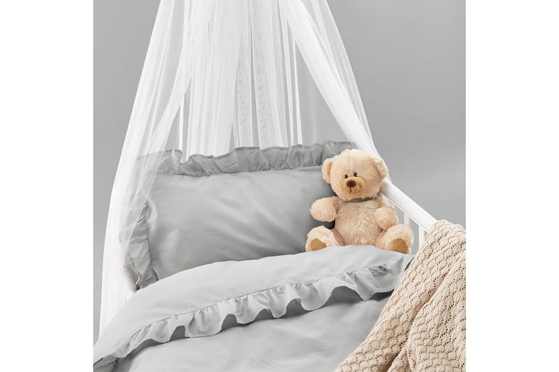 Dynetrekksett til Sprinkelseng 2-Delers Volang - Grå - Tekstiler - Sengetøy - Sengetøysett & dynetrekksett