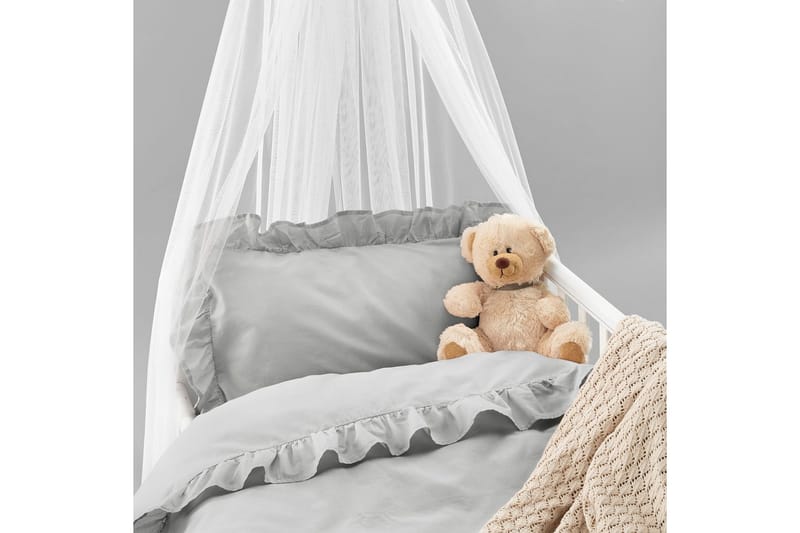 Dynetrekksett til Sprinkelseng 2-Delers Volang - Grå - Tekstiler - Sengetøy - Sengetøysett & dynetrekksett