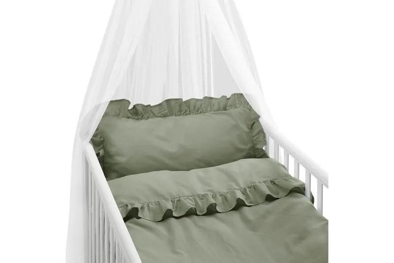 Dynetrekksett til Sprinkelseng 2-Delers Volang, Grønn