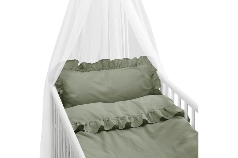 Dynetrekksett til Sprinkelseng 2-Delers Volang, Grønn