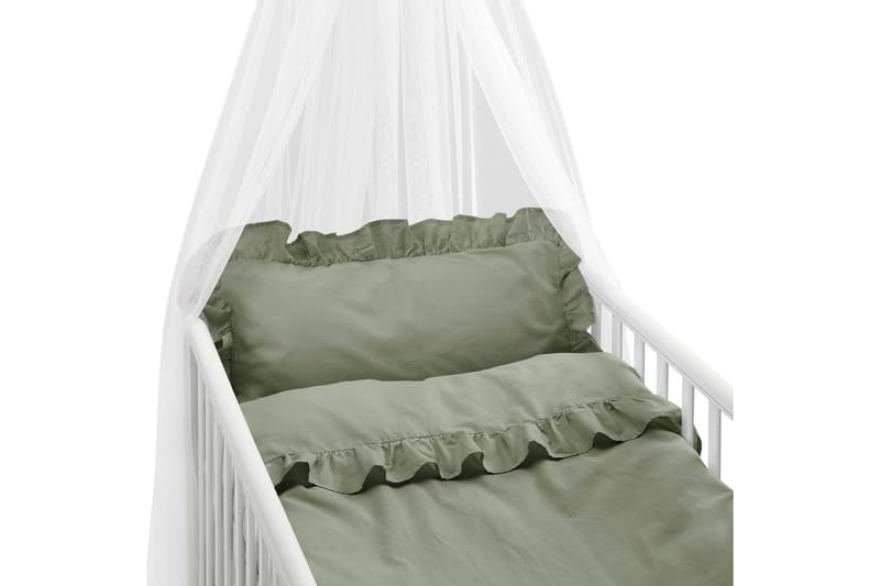 Dynetrekksett til Sprinkelseng 2-Delers Volang - Grønn - Tekstiler - Sengetøy - Sengetøysett & dynetrekksett