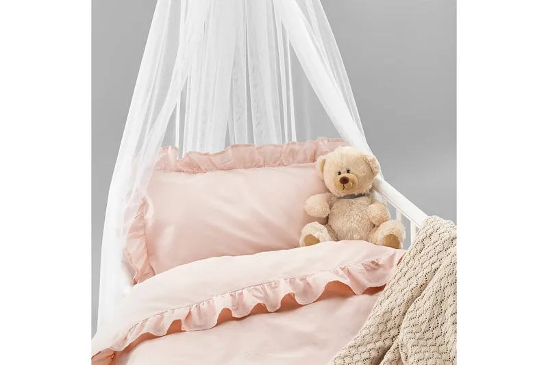 Dynetrekksett til Sprinkelseng 2-Delers Volang - Ny Rosa - Tekstiler - Sengetøy - Sengetøysett & dynetrekksett