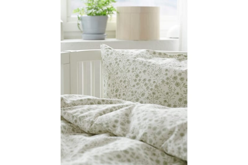 Dynetrekksett til Sprinkelseng 2-Dels Hedda - Grønn - Tekstiler - Sengetøy - Sengetøysett & dynetrekksett