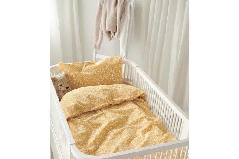 Dynetrekksett til Sprinkelseng 2-Dels Hedda - Gul - Tekstiler - Sengetøy - Sengetøysett & dynetrekksett